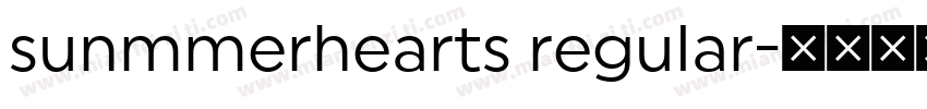 sunmmerhearts regular字体转换